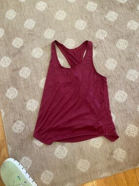 Lululemon Racerback Tank Top in Burgundy